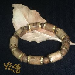 vòng trầm hương bọc vàng vz-02